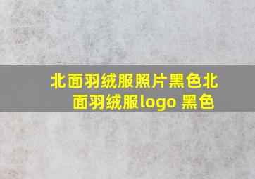 北面羽绒服照片黑色北面羽绒服logo 黑色